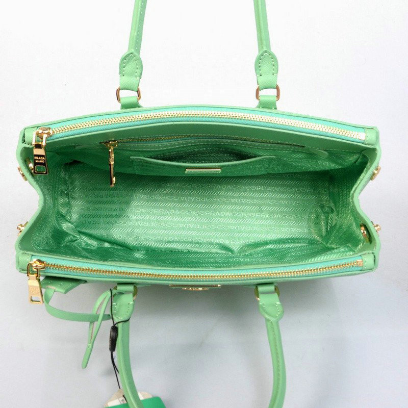 2014 Prada saffiano calfskin 33cm tote BN2274 light green